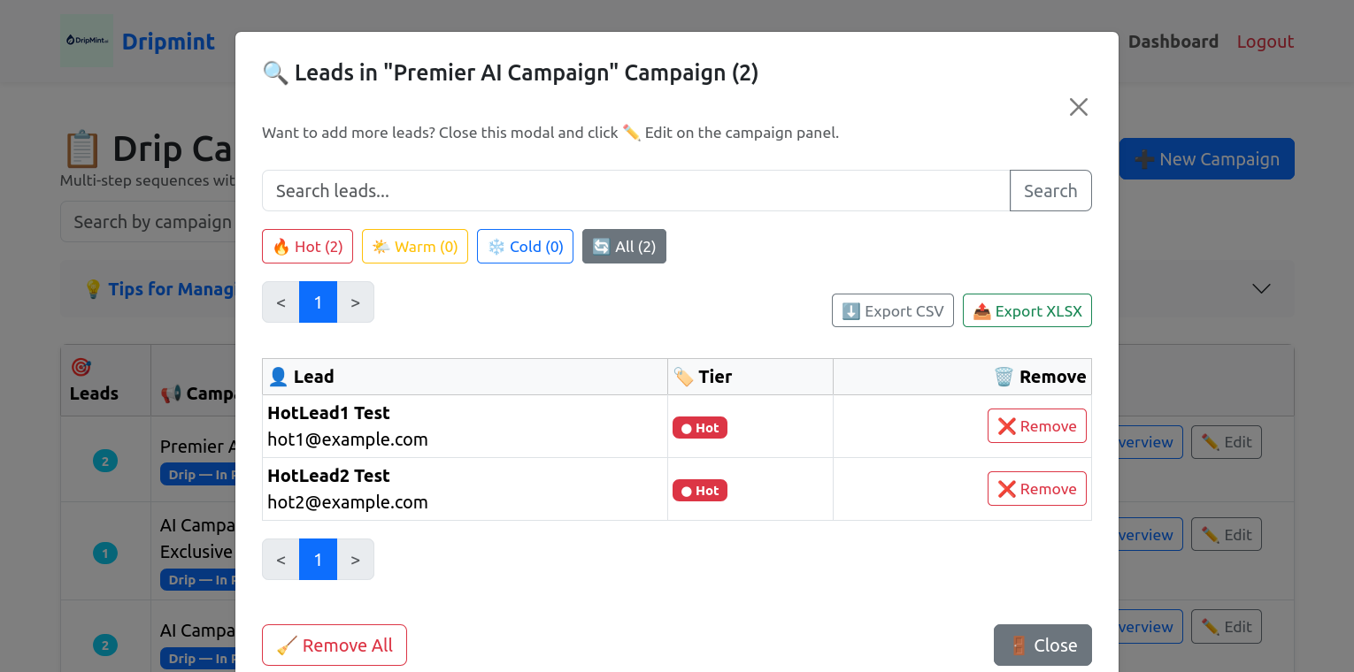 Lead Manager Preview